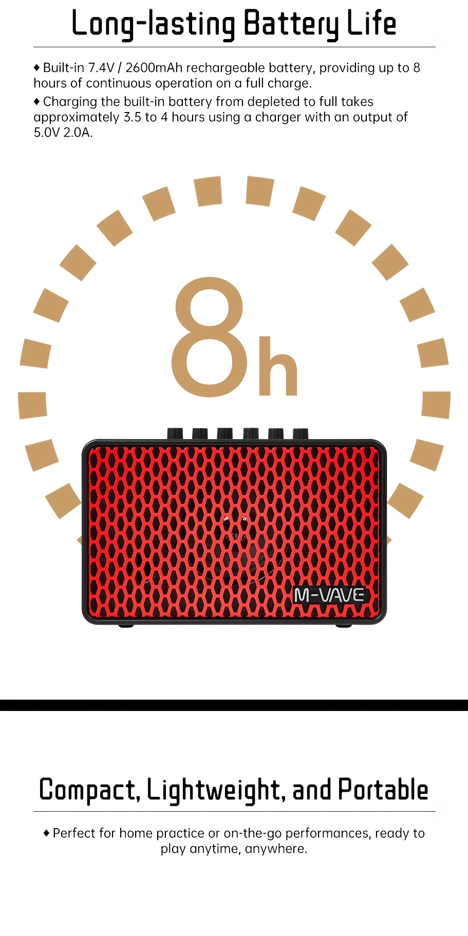     电吉他电贝斯音箱多功能音响便携式户外多种乐器声音放大器 商品详情 1