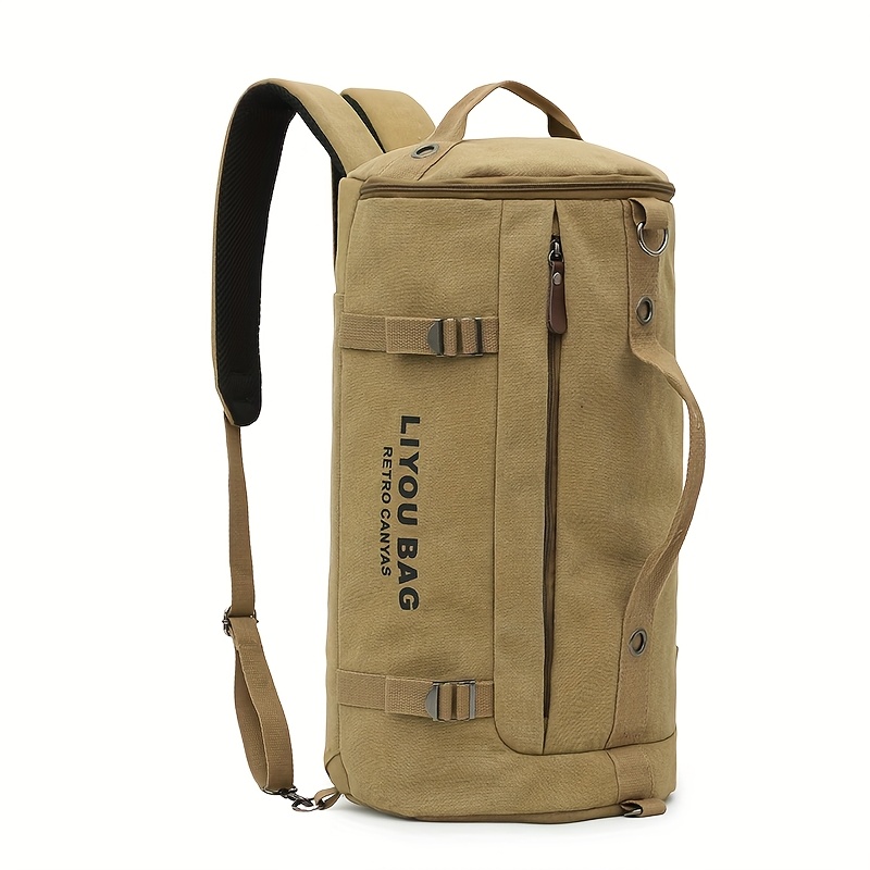 Men' Backpack Travel Bag, Multi-functional Three-way Backpack, , Crossbody, Or On Shoulders, Can Fit Standard Size Basketballs Or Soccer Balls