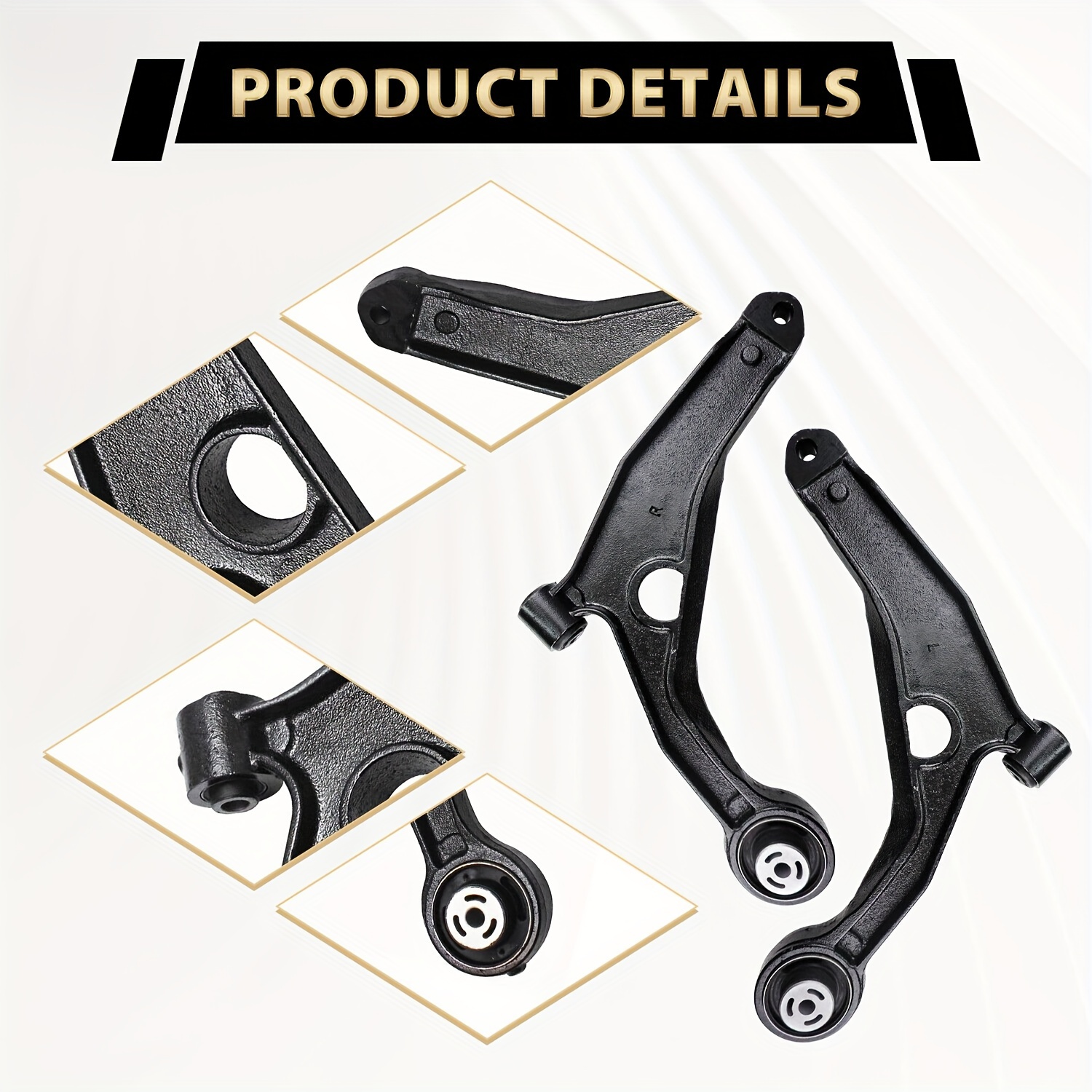 Par De Brazos De Control Inferiores Delanteros Con Rótula Para Nissan Altima Maxima 2016-2019, Etecgo