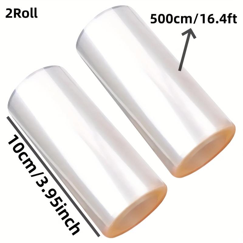 E-shop 2 Rollen 500Cm/16.4Ft Transparenter Kuchenkragen, Schützen Sie Ihren Kuchen mit diesem Backzubehör, für Mousse, Schokolade und Gebäck,