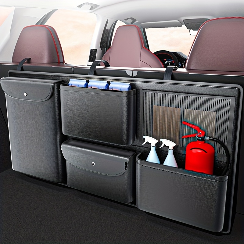 TEMU Kb Trunk Organizer, Car Storage Bag, Vehicle Organizer Box, Trunk Storage Bag, Multi-functional Car Storage Pouch, Outdoor Sundries Box