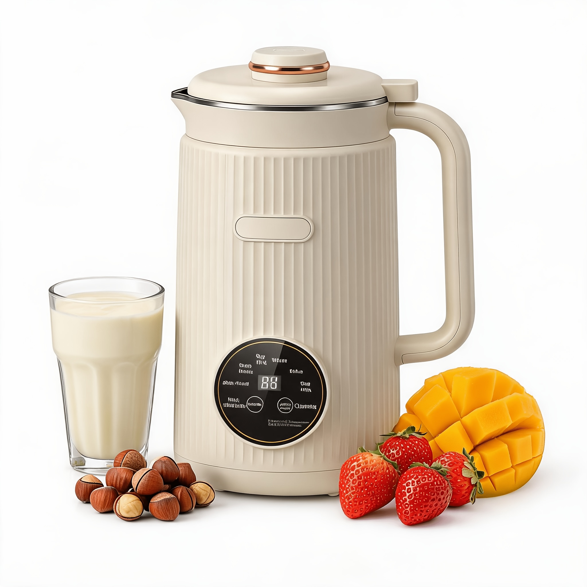Machine, Multi-functional Automatic Blender With Operation, Perfect For Homemade Almond, Oat, Plant-based, Soy, And , High Capacity Countertop Blender