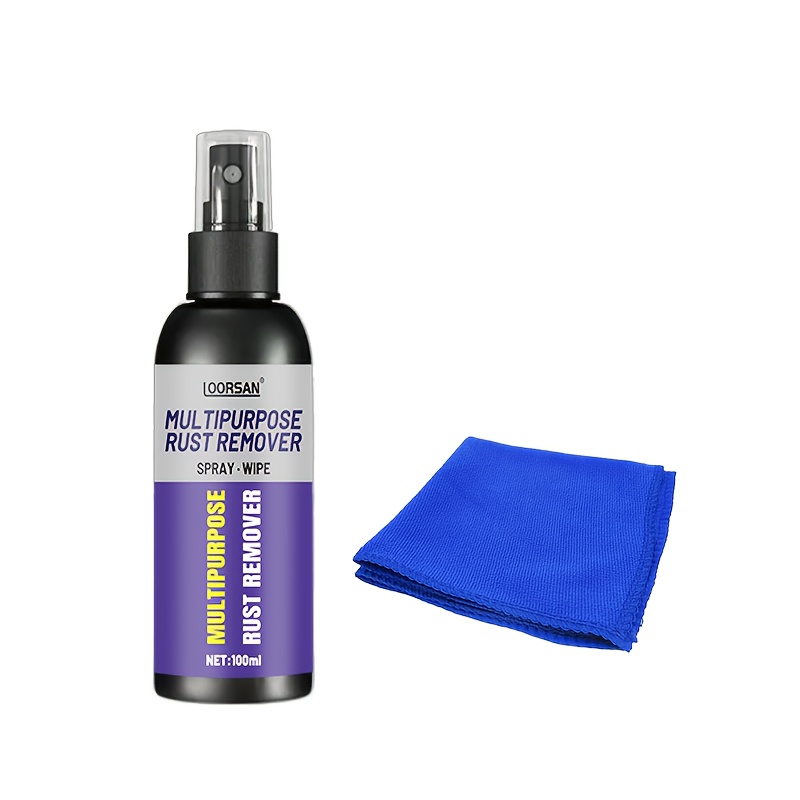 TEMU Gm Rust Remover Spray - Iron Deposit Cleaner | Surface Decontamination & Restoration | Gloss Protection | For Auto Parts | Tires, Wheels, Doors | Metal Care Kit