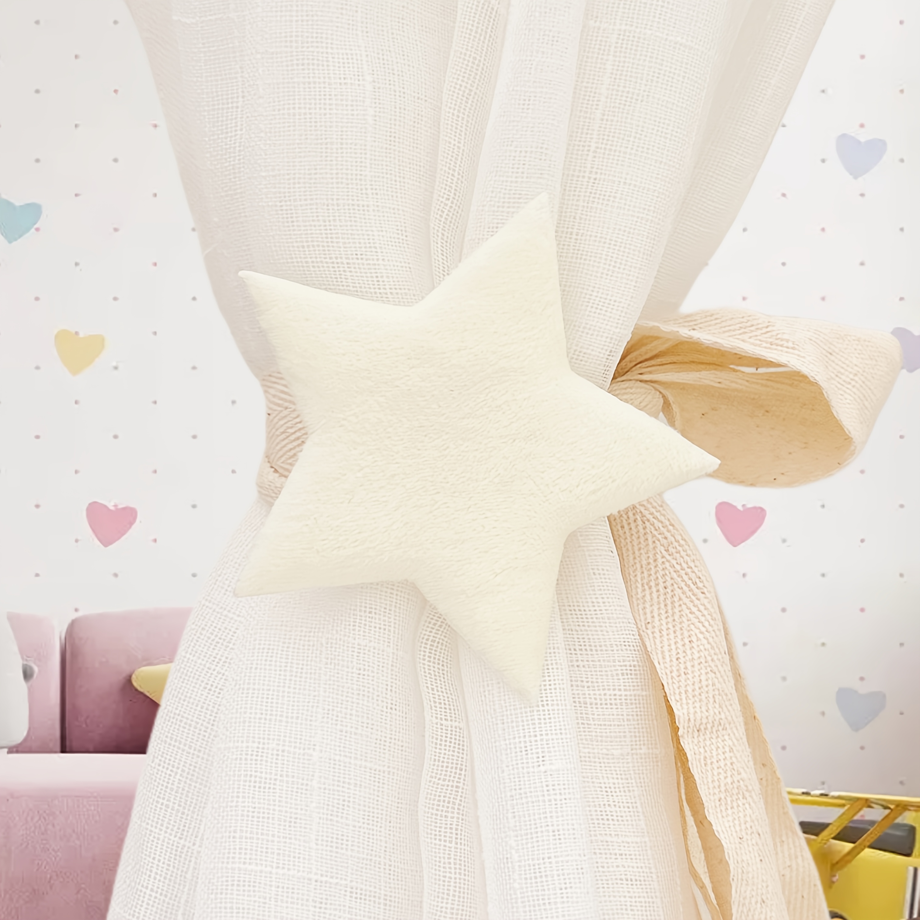 Big Star Curtains Tie-Back for Bedroom Drapes