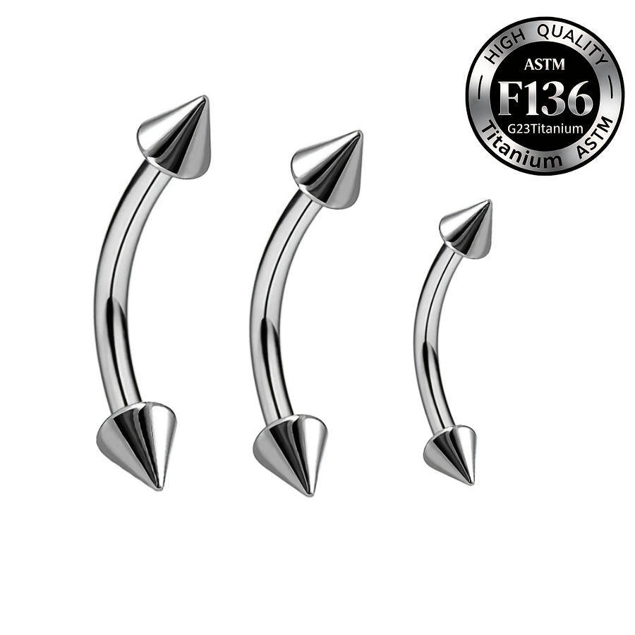 TEMU Set de 3 piezas F136 Titanio 16G Aro de Pendientes Flexible Protector de Oreja Lóbulo Oreja Unisex Hipoalergénico Joyería para Piercing Corporal