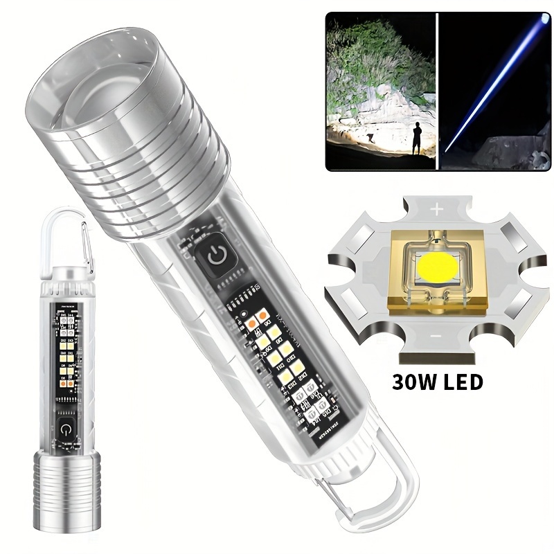 

Led Flashlights High Lumens, 8 Modes Outdoor Flashlights, Super Bright Flashlight Powerful, Rechargeable Flashlights, Handheld Flashlights For Home Emergencies Camping