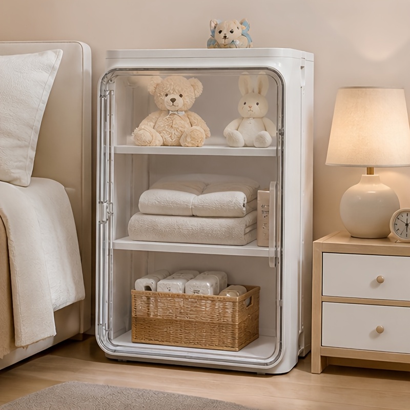 Image of -functional Premium Storage Box Cabinet, Dust-proof Transparent Acrylic Material, Large Capacity, Suitable For Home Storage Of Daily Necessities, Cosmetics, Kitchen Supplies, And Model