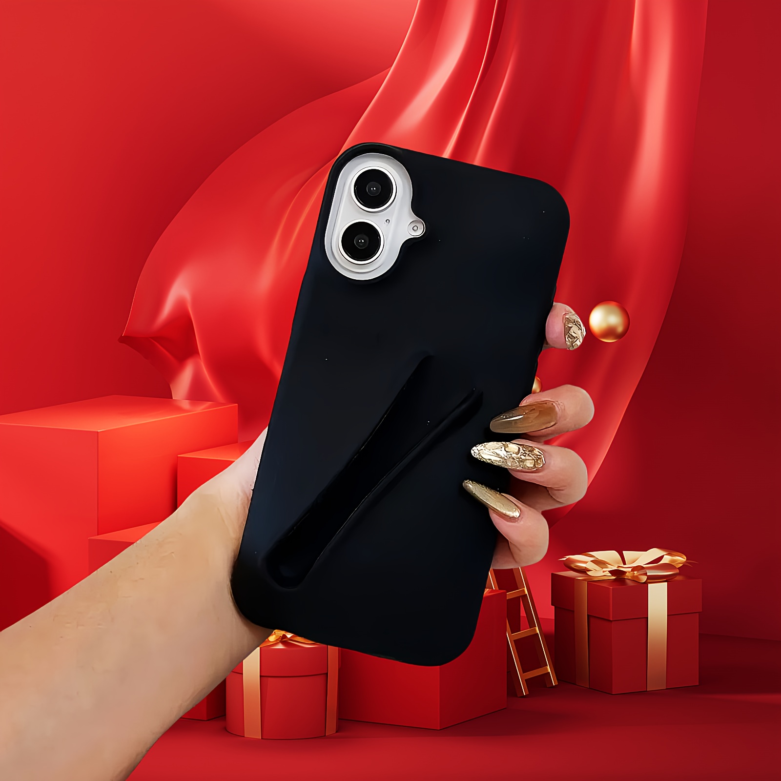 phone case a trendy silicone lipstick hole phone case - Temu Mauritius