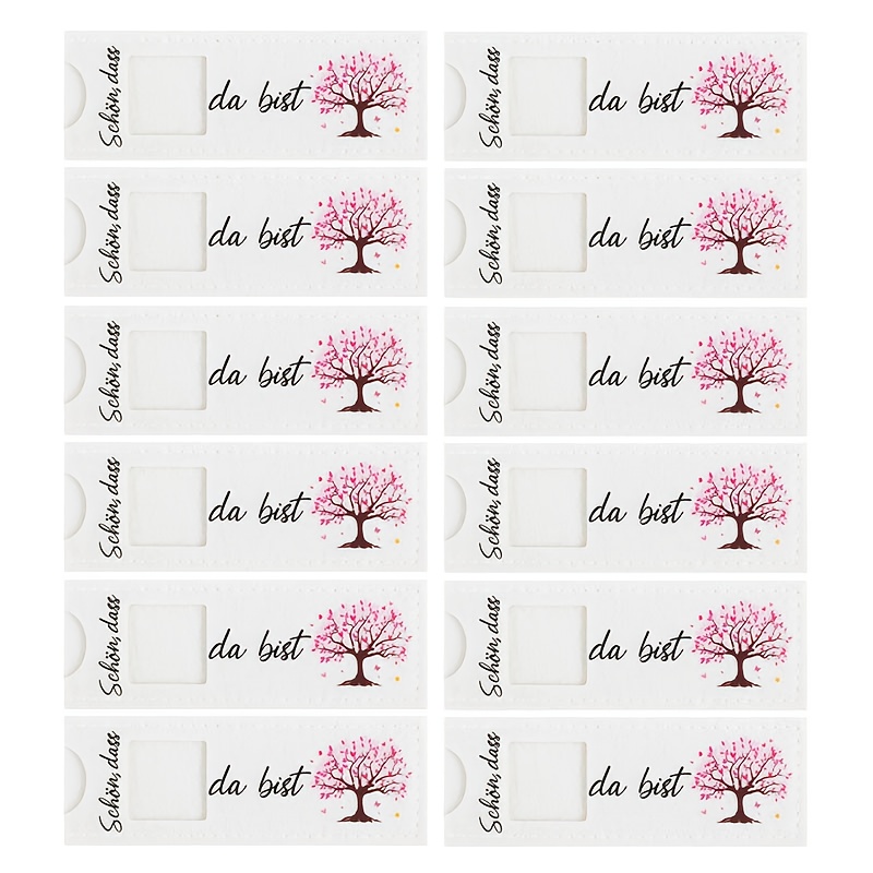 E-shop 6/12 Stück "Schön, dass du bist" Party-Favor-Boxen mit Lebensbaum-Design, geeignet für Hochzeit, Geburtstag, Abschlussfeier, , Firmung, Taufe,