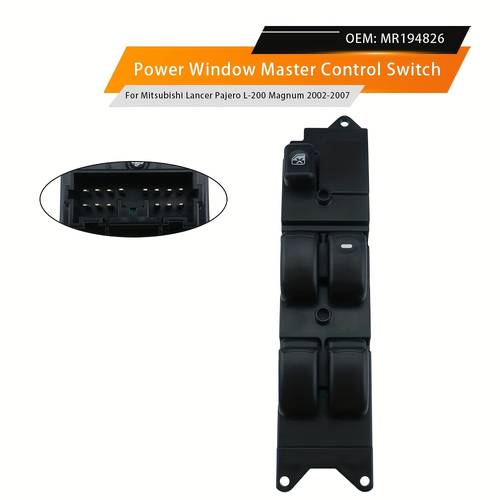 item picture electric window switch for mitsubishi triton 2002 2007 regulator button mr194826 without battery