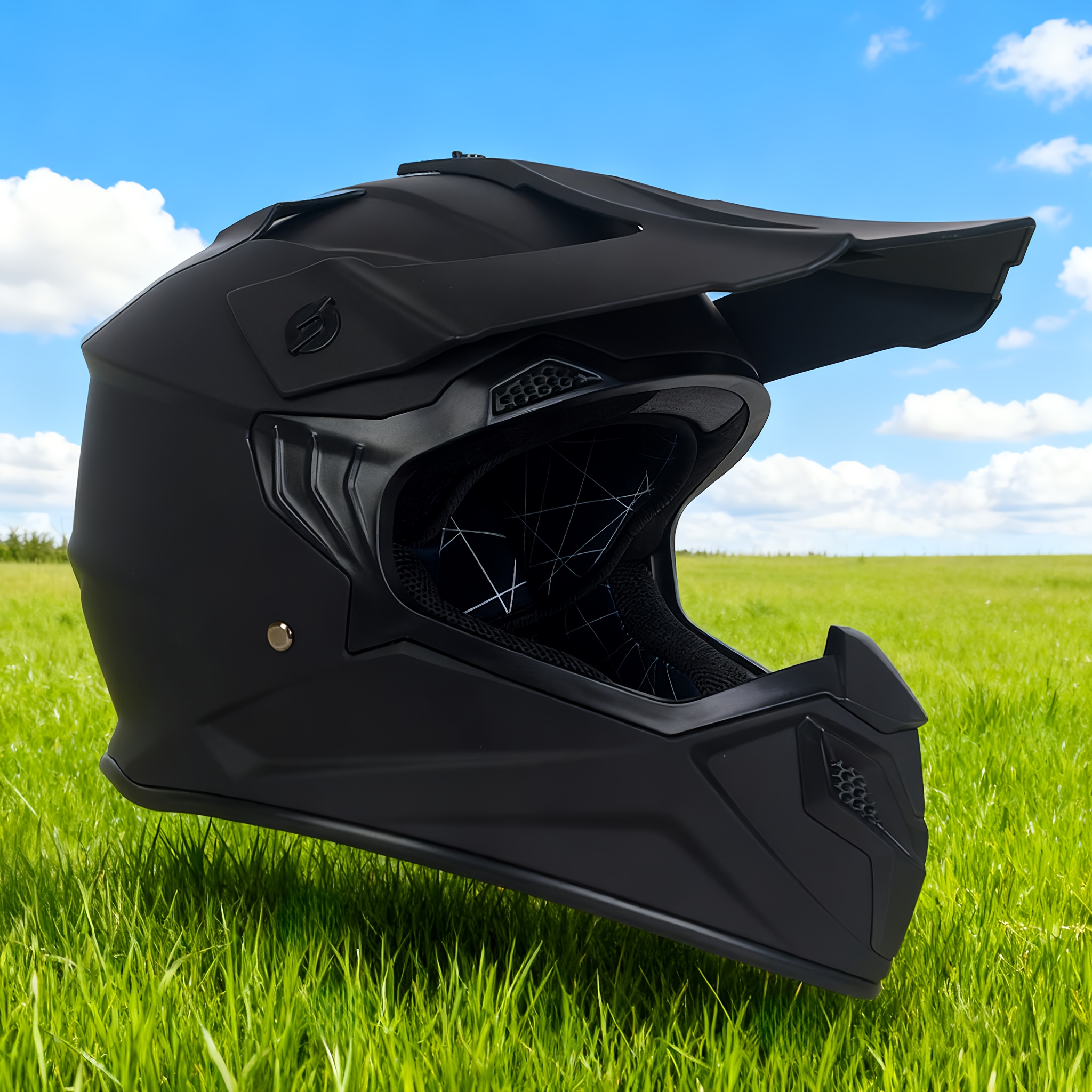ece2206 trendy and chic full face motorcycle helmet for young adults gender neutral suitable for   made of sturdy abs material