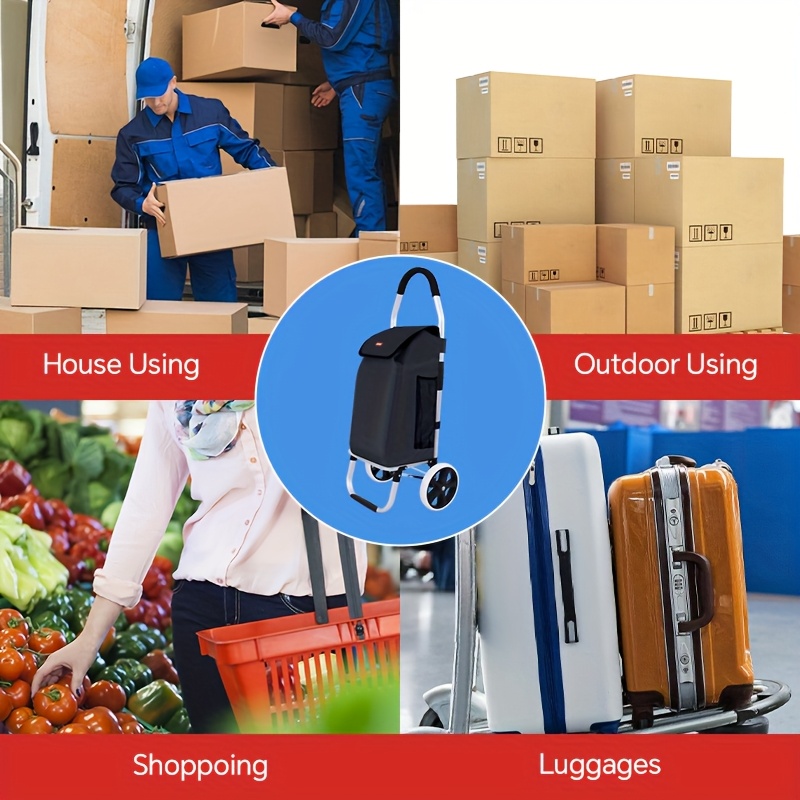 Aluminum Alloy Trolley for Shopping, Grocery and Outing