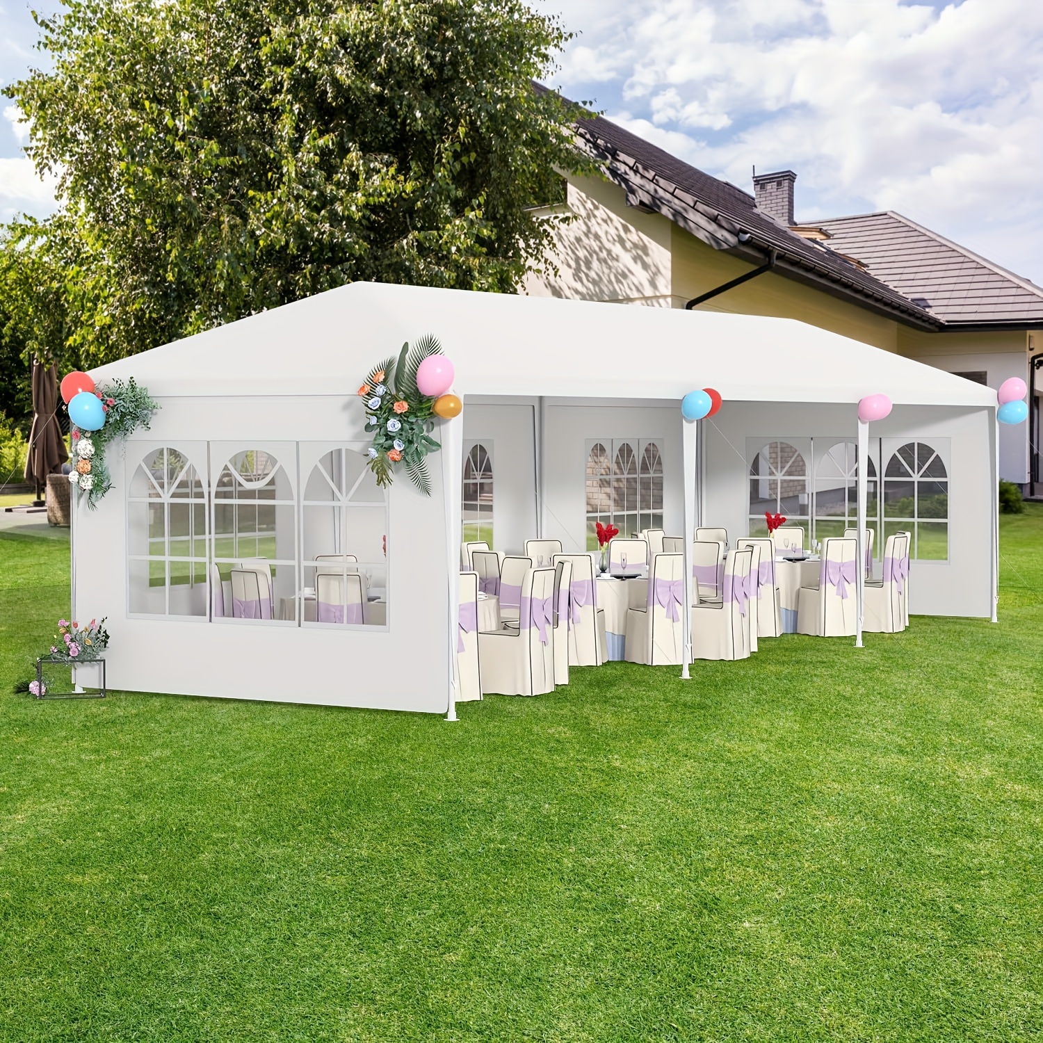 

10x30' Wedding Party Tent Outdoor Gazebo With Removable For Restaurant