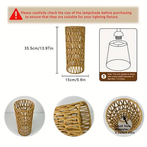bohemian style lampshade for pendant and floor lamps diy replacement decorative ambient lighting shade