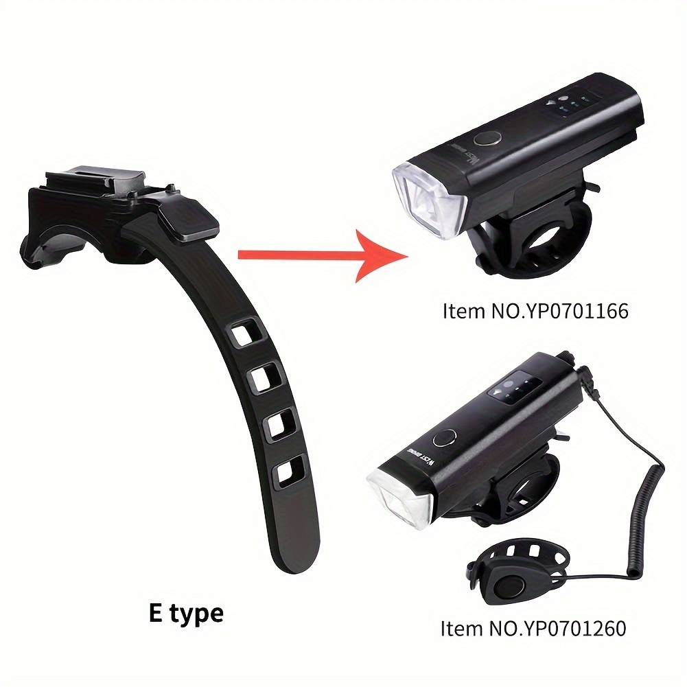

Bike Headlight Mount Adapter - Synthetic Rubber Material - Suitable For Bike Models
