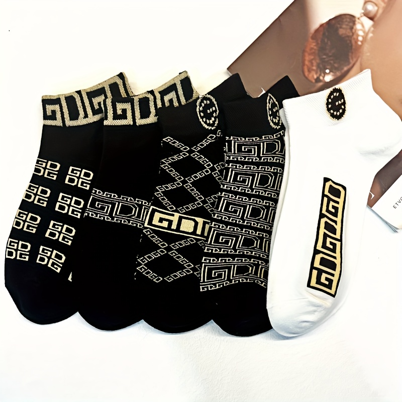 5 Pairs of Men'S Spring, Summer And Autumn Warm Sweat-Absorbing And Deodorizing Shallow Boat Socks, Sweat-Resistant