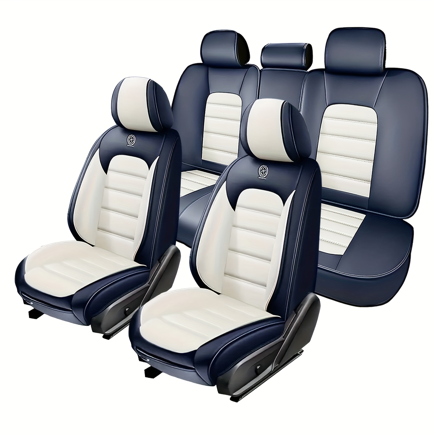 5 Seat Covers - Waterproof Seat Covers - Car Cushion for Toyota Tacoma | Land Cruiser| Avalon | Camry | Corolla | RAV4/ Yaris | Prius C | Venza | Crown | - Image 2