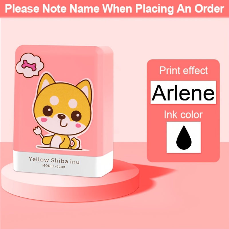 Image of Personalized Name Stamp - Easy And Style, Lightweight To Carry, Ink Long-lasting Without Smudging, Used For Clothing, Bags, Shoes, Book Content Pages, Etc., Washed Without Fading