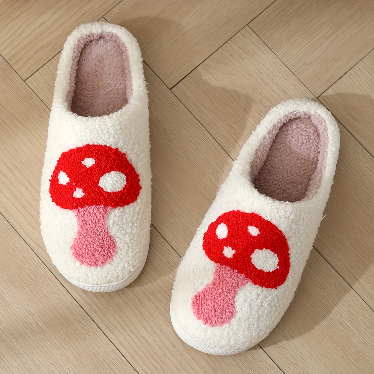 

Winter Slippers For Men And Women - Vintage Cartoon , Tpr Sole, Warm Indoor/outdoor Footwear, Soft Fabric , , Autumn Winter, Home Use, Warm Slippers, Anti-slip, Tpr Sole