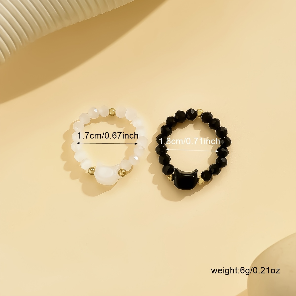 Creative Couple Cat Ring for Versatile Girlfriend Wear