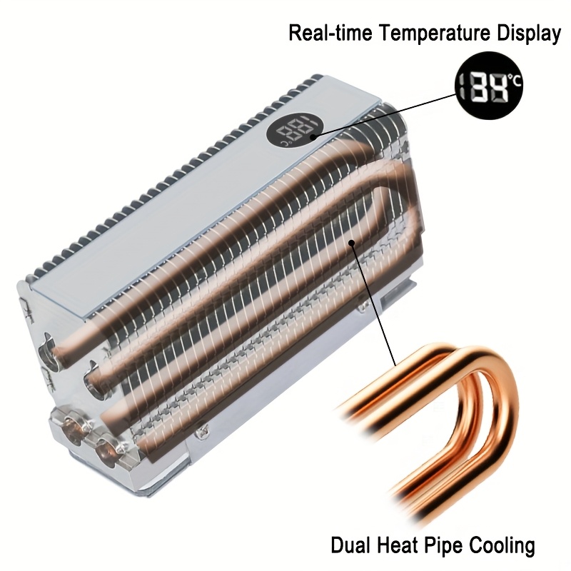 ecsarmy m nvme ssd cooler dual copper heat pipes Temu Pakistan