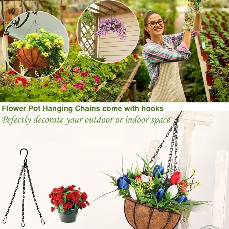 6pcs heavy duty garden hanging chains s spring snap flat - Temu Canada