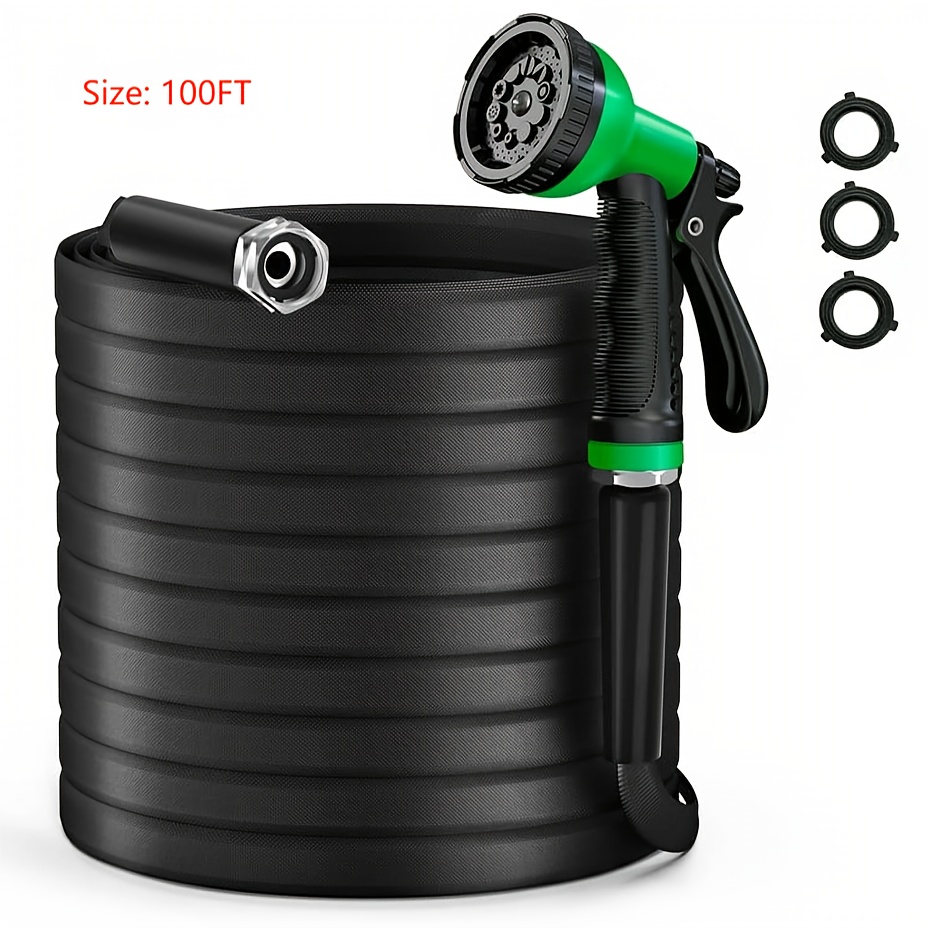garden hose 5 8in 1 x 100ft durable water hoses fabric - Temu