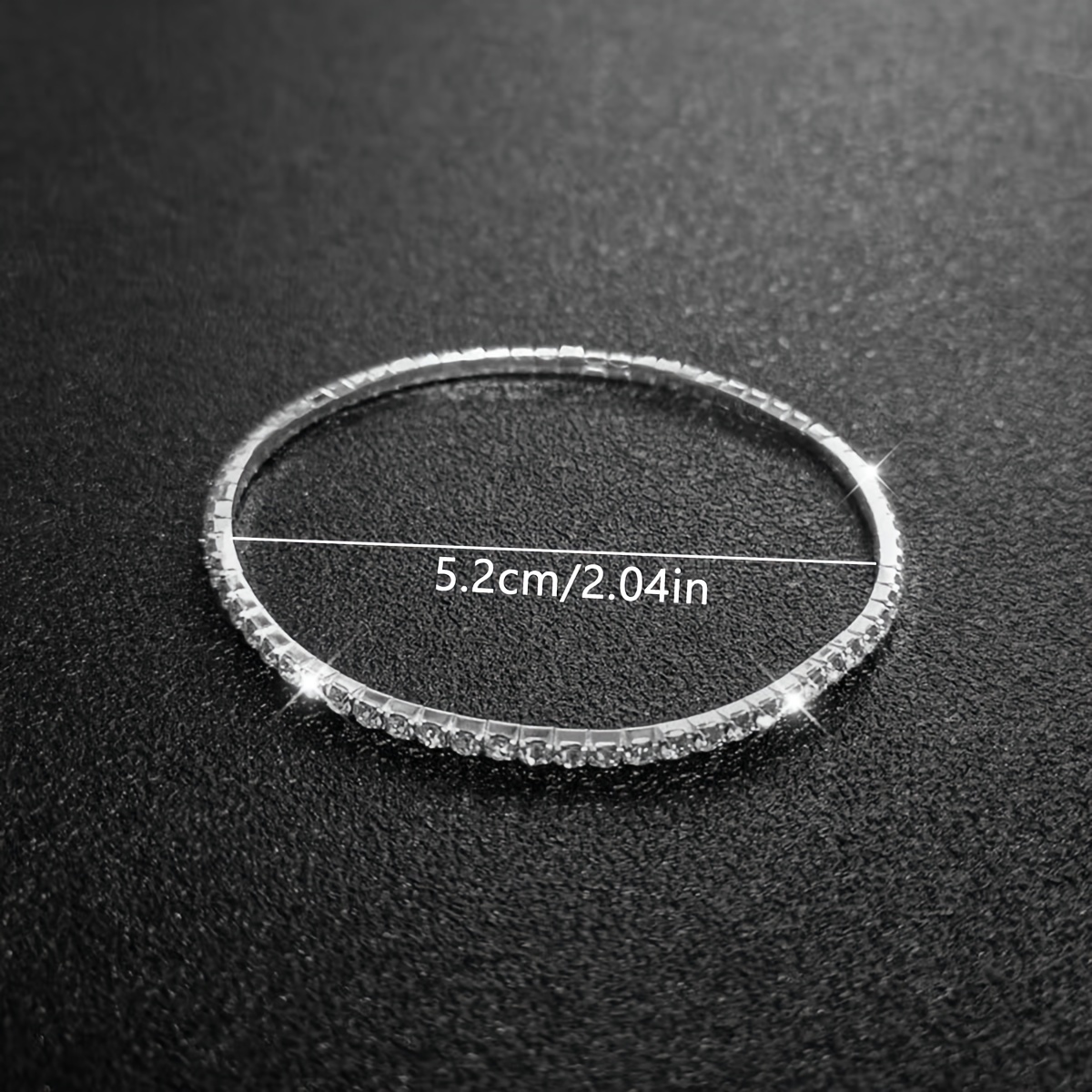 Ultra Thin Rhinestone Tennis Chain Women's Bracelet