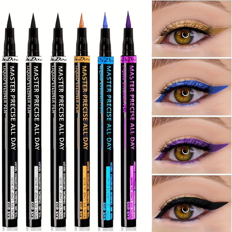 7 color liquid eyeliner and eyeshadow pencil dual headed design long lasting non smudge fashionable makeup for spring and summer Product details 4