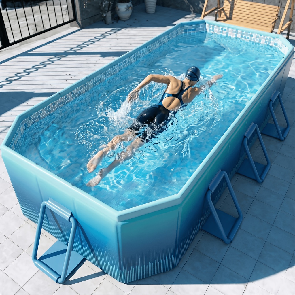 102 118in foldable swimming pool suitable families - Temu