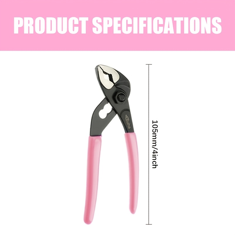 TEMU Water Pump Pliers, 4-inch Mini Pipe Wrench, Multi-functional Repair Tool, Portable Outdoor Pliers