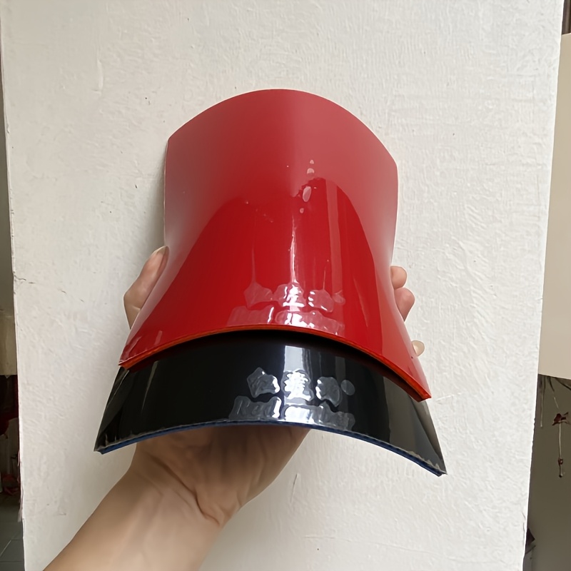 TEMU Table Tennis Racket Rubber Sheet 1 Red And Black Set, 2.2mm Medium-hard High-grip, Suitable For Loop, , And Spin Styles, Backside Sponge Random,