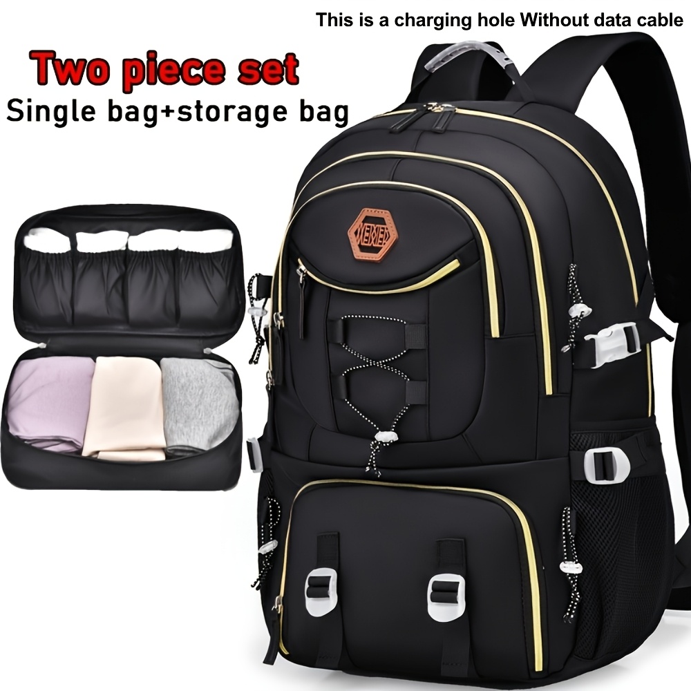 TEMU Weixier New Multifunctional Men's Fashion Backpack For Short Trips, Business Travel Bag With Multiple Pockets And Large Capacity,