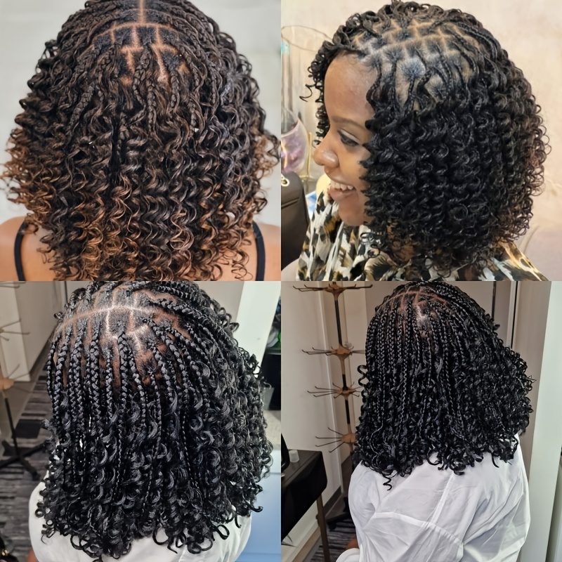 Full Lace Short Passion Twist Wig Knotless Braided Synthetic Hair Amazon.com : 12 main image 4