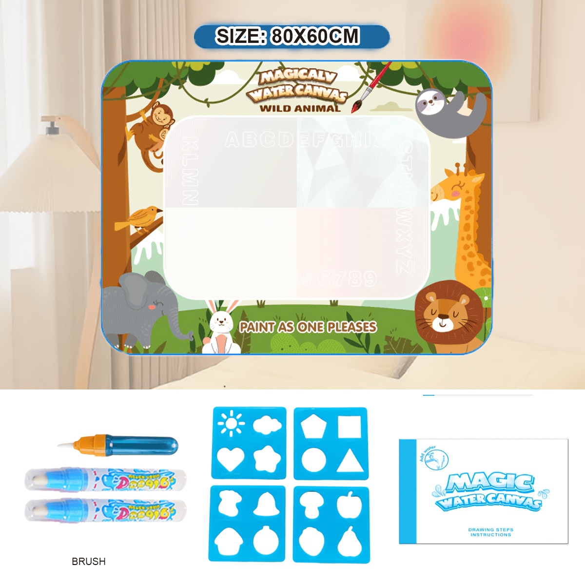 Magic Doodle Mat Set - Reusable Water Drawing Pad