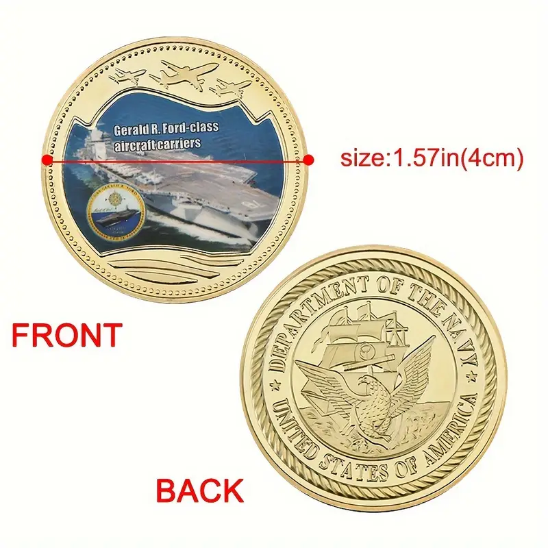 серия памятных авианосец из металла, коллекционная а из сплава, морская тематика, с бархатной сумочкой, для коллекционеров и в подарок, подходят для возрастов 14+ подробные сведения 1