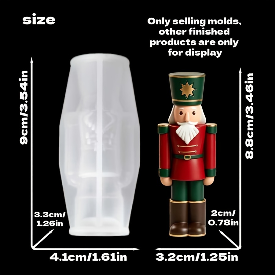 TEMU Moule en résine liquide, clip de , petit soldat, moule en silicone, résine coulante en silicone, silicone pour de plâtre, décoration intérieure,