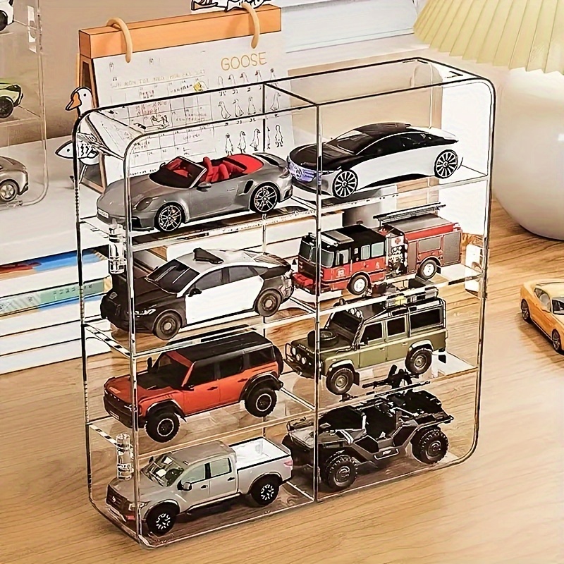 

Stackable Transparent Toy Car Display Stand - Model Storage Rack For Home Decor, No Power Needed