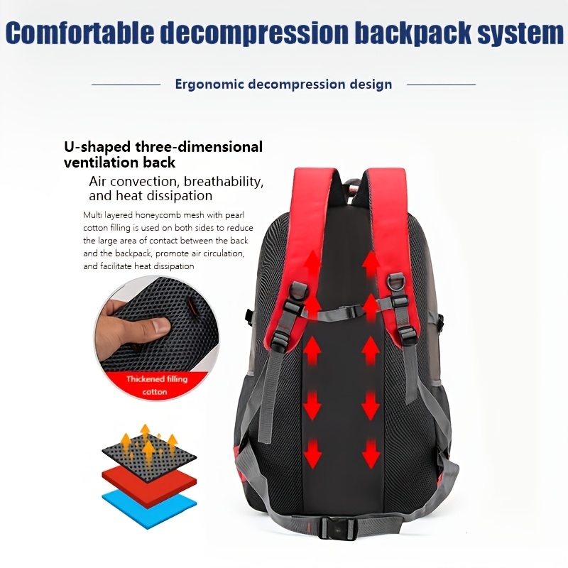 40L Large Capacity Multifunctional Outdoor Hiking Backpack