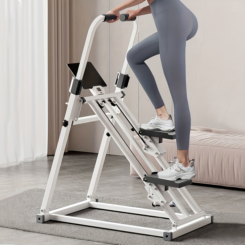 climbing machine with elastic   system is easy to assemble and is a foldable exercise equipment it combines aerobic and strength training and provides full   fullbody workout home fitness equipment portable workout equipment foldable design lightweight fitness tool     system   band trainer fitness climber healthconscious individuals busy professionals Product details 1