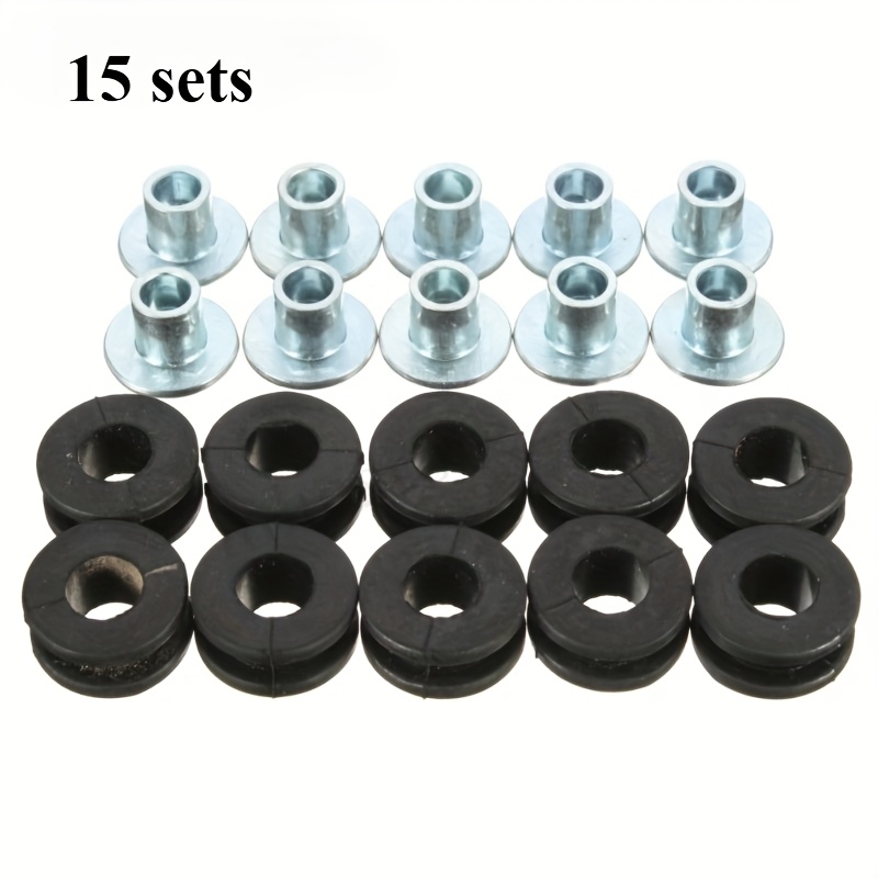 TEMU 15 Sets Of Motorcycle Rubber Washer Kits, Pressure Relief Pad Additions