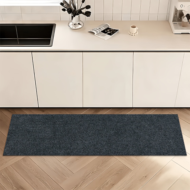 TEMU Solid Color Kitchen Mat, Multi-scene Doormat. Suitable For Living Room, Bedroom, Office, Bathroom, Balcony, Hallway, Foyer, Kitchen, And