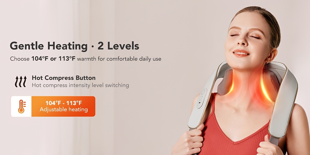 SKG Cordless Neck And Shoulder Massager with Heat, 6D Shiatsu Bionic Hand Kneading Machine for Trapezius And Back, Wearable Hands-Free Electric Deep Tissue Full Body Massager, Portable Home Office Car Tech Gifts for Women Men Mom Dad 11 SKG Cordless Neck And Shoulder Massager with Heat, 6D Shiatsu Bionic Hand Kneading Machine for Trapezius And Back, Wearable Hands-Free Electric Deep Tissue Full Body Massager, Portable Home Office Car Tech Gifts for Women Men Mom Dad