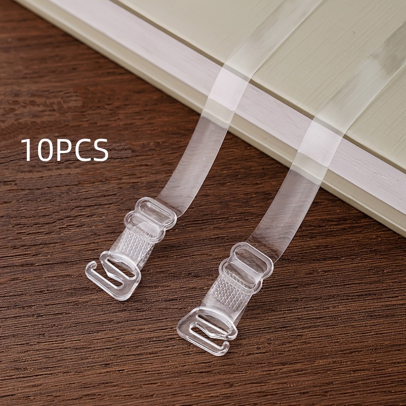 10pcs Transparent Bra Straps Invisible Detachable Silicone Women's Elastic Belt Adjustable Non-slip Intimates Shoulder Strap