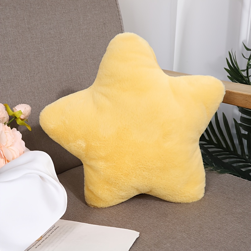 TEMU 【マルチカラー】星型 ぬいぐるみ枕、ソフトで可愛い星型クッション、映え リビン ソファ枕、ベッドサイド装飾枕