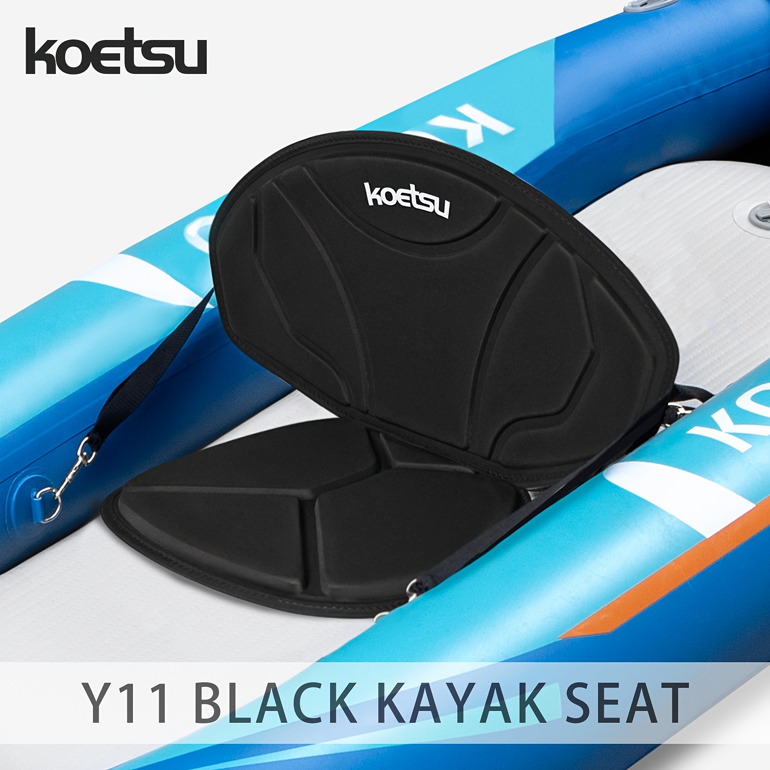 Kayak Seat with Backrest Adjustable Straps
