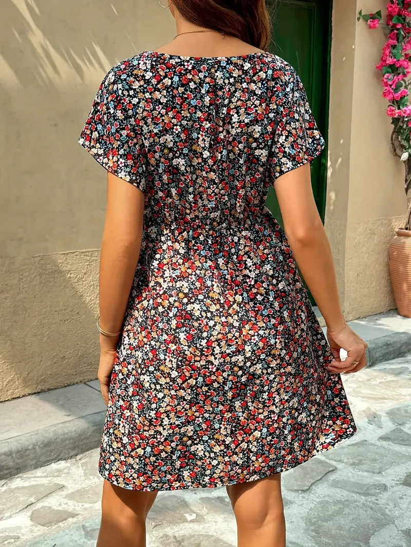 maternity floral batwing sleeve dress elastic waist - Temu maternity floral batwing sleeve dress elastic waist - Temu