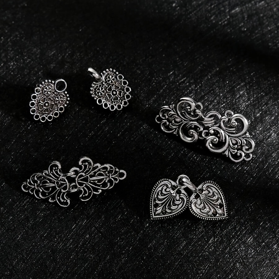 TEMU Set de Clips Vintage para Suéter de 4/8 piezas - Clip Retro para Cárdigan, Botón de Cuello Acanalado, Clip para Camisa de Vestir, Accesorio