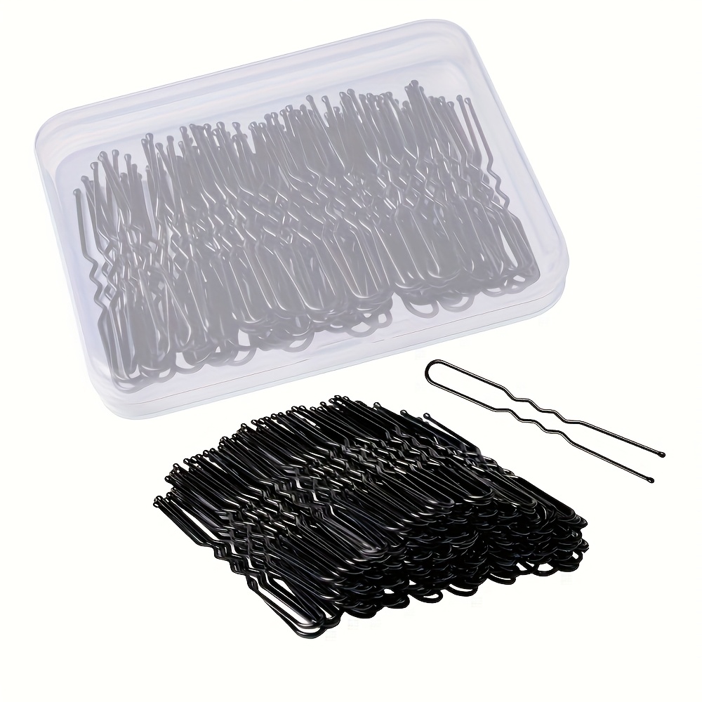 80 U-shaped Hairpins, 2.4-inch Hairpins, Suitable For Ladies And Ballet Hairpins, With Storage Box