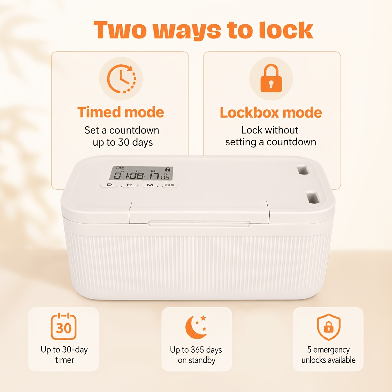 Timed Lock Box for Phones and Game Controllers